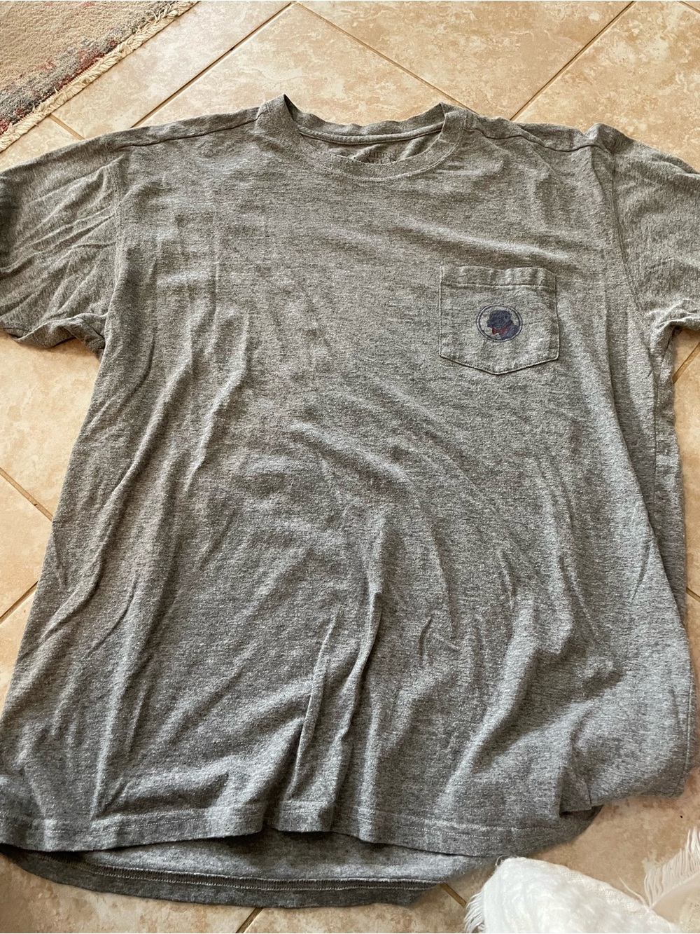 Southern Proper Heather Gray Short Sleeve Pocket Tee